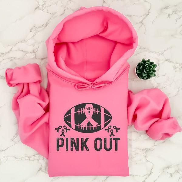 Pink Out Football Breast Cancer Hoodie - Happily Ever Atchison Shop Co.