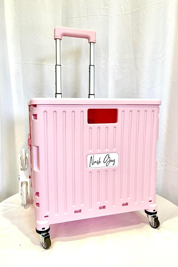 Pink Rolling Cart - Happily Ever Atchison Shop Co.