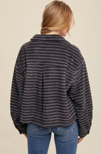 Plaid Fleece Shacket - Happily Ever Atchison Shop Co.