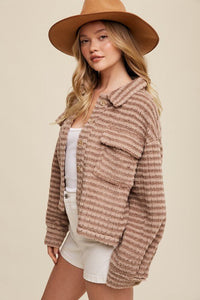 Plaid Fleece Shacket - Happily Ever Atchison Shop Co.