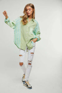 Plaid Stripe Shirt Top - Happily Ever Atchison Shop Co.