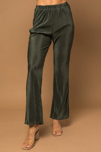 Plisse Fit And Flare Pants - Happily Ever Atchison Shop Co.