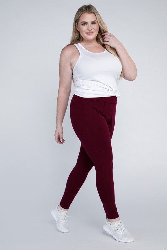 Plus Everyday Leggings with Pockets - Happily Ever Atchison Shop Co.