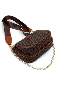 PM Monogram 2 - in - 1 Crossbody Bag - Happily Ever Atchison Shop Co.