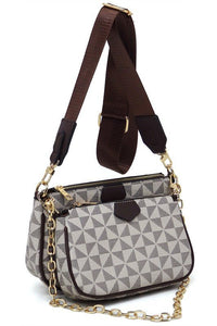 PM Monogram 2 - in - 1 Crossbody Bag - Happily Ever Atchison Shop Co.