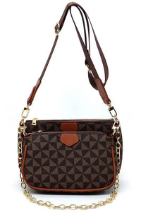 PM Monogram 2 - in - 1 Crossbody Bag - Happily Ever Atchison Shop Co.