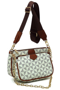 PM Monogram 2 - in - 1 Crossbody Bag - Happily Ever Atchison Shop Co.