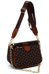 PM Monogram 2 - in - 1 Crossbody Bag - Happily Ever Atchison Shop Co.