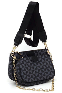 PM Monogram 2 - in - 1 Crossbody Bag - Happily Ever Atchison Shop Co.