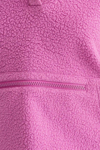 Pocket Detail Boxy Fleece Pullover Sweater - Happily Ever Atchison Shop Co.