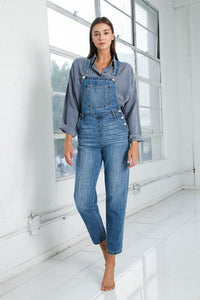 Pocket Detail Denim Overall Jumpsuit - Happily Ever Atchison Shop Co.