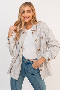 Pocket Detail Oversized Jacket - Happily Ever Atchison Shop Co.