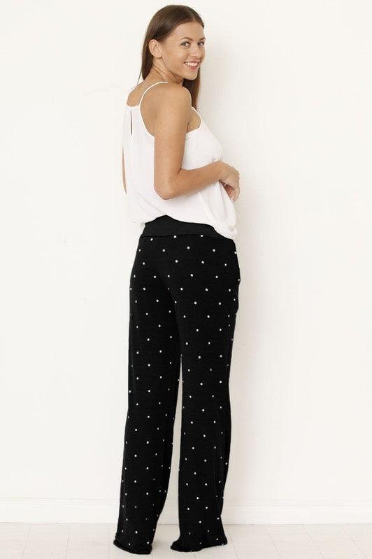 Polka Dot Drawstring Pants - Happily Ever Atchison Shop Co.