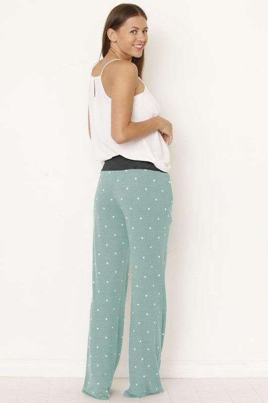 Polka Dot Drawstring Pants - Happily Ever Atchison Shop Co.