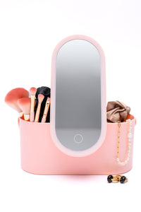 Portable Beauty Storage With LED Mirror - Happily Ever Atchison Shop Co.