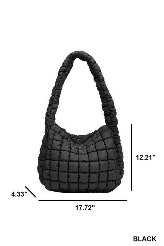 Puff Quilted Crossbody Shoulder Bag - Happily Ever Atchison Shop Co.