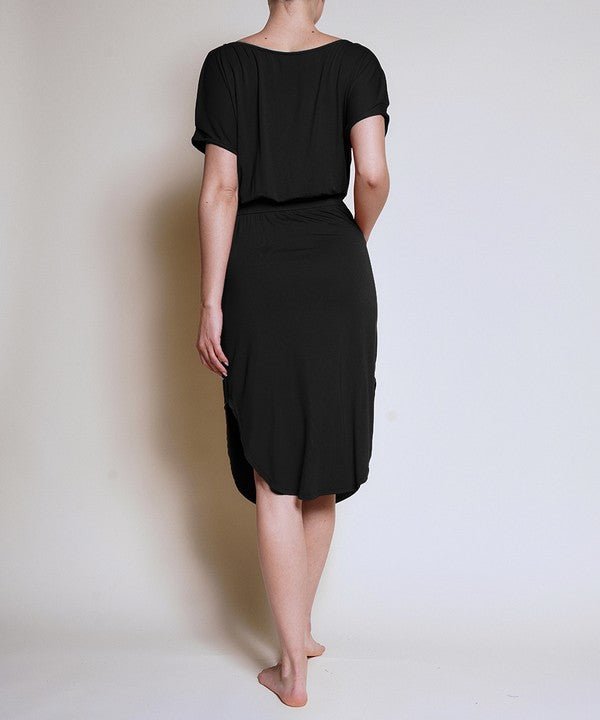PUFF SLEEVE TULIP SHAPE DRESS - Happily Ever Atchison Shop Co.