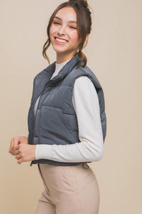 Puffer Vest With Pockets - Happily Ever Atchison Shop Co.