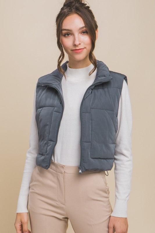 Puffer Vest With Pockets - Happily Ever Atchison Shop Co.