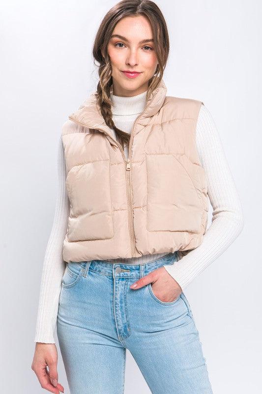 Puffer Vest With Pockets - Happily Ever Atchison Shop Co.