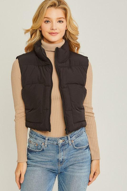 Puffer Vest With Pockets - Happily Ever Atchison Shop Co.