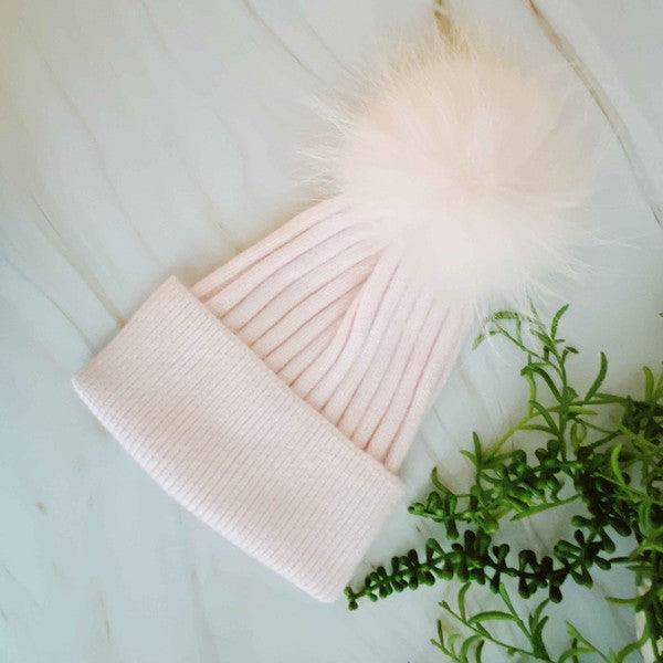 Pure Angora Genuine Fur Luxe Beanie - Happily Ever Atchison Shop Co.