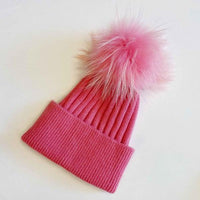 Pure Angora Genuine Fur Luxe Beanie - Happily Ever Atchison Shop Co.