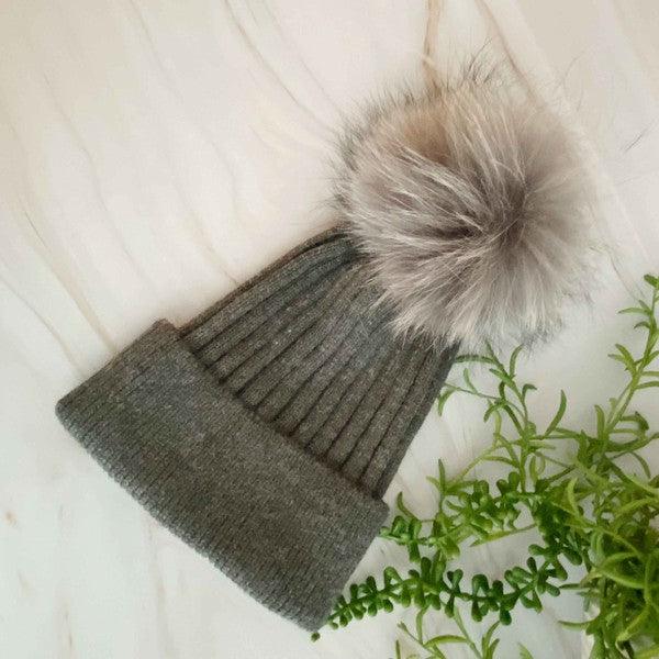 Pure Angora Genuine Fur Luxe Beanie - Happily Ever Atchison Shop Co.