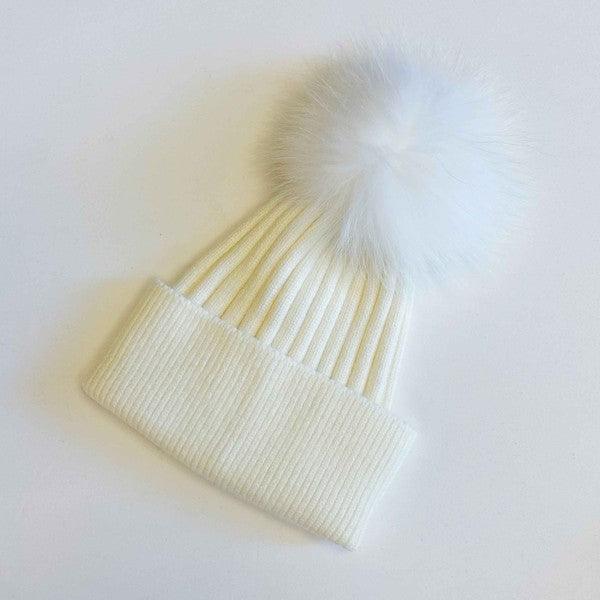 Pure Angora Genuine Fur Luxe Beanie - Happily Ever Atchison Shop Co.