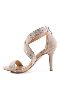 QUEEN BEE Rhinestone High Heeled Sandal - Happily Ever Atchison Shop Co.