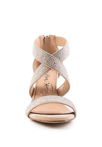 QUEEN BEE Rhinestone High Heeled Sandal - Happily Ever Atchison Shop Co.