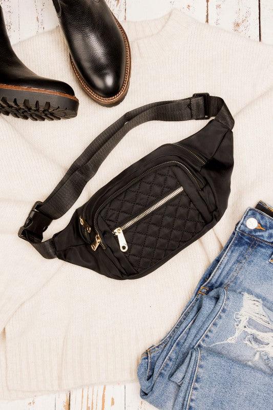 Quilted Belt Sling Bum Bag - Happily Ever Atchison Shop Co.