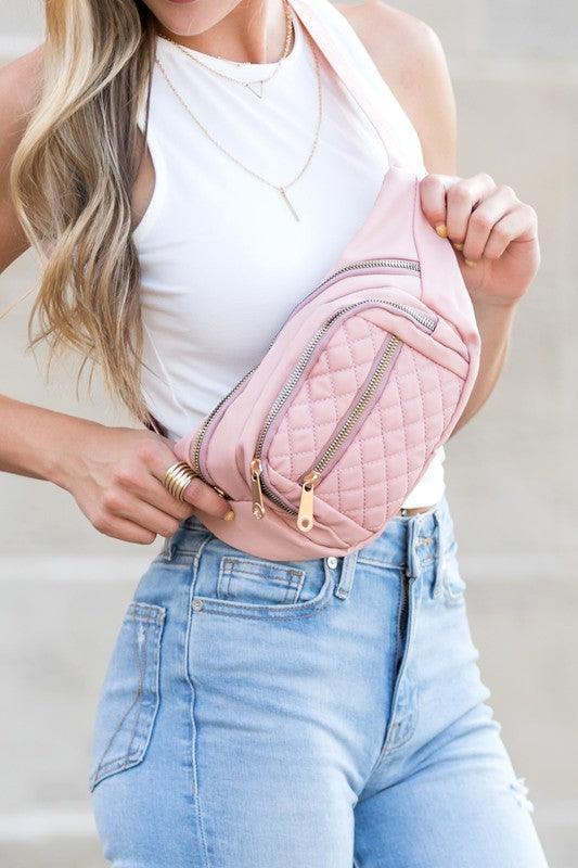 Quilted Belt Sling Bum Bag - Happily Ever Atchison Shop Co.