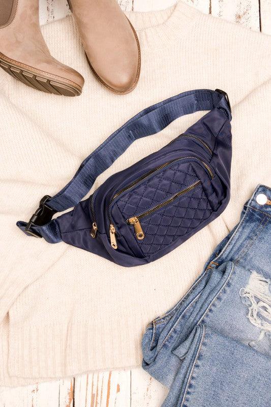 Quilted Belt Sling Bum Bag - Happily Ever Atchison Shop Co.