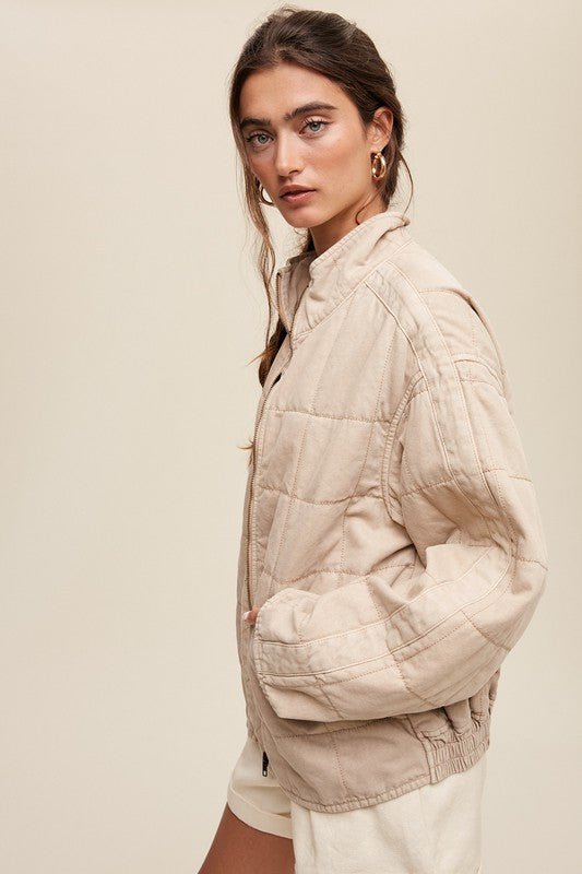 Quilted Denim Jacket - Happily Ever Atchison Shop Co.