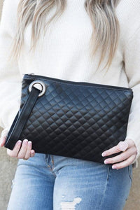 Quilted Wristlet Clutch - Happily Ever Atchison Shop Co.