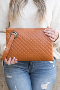 Quilted Wristlet Clutch - Happily Ever Atchison Shop Co.