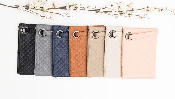 Quilted Wristlet Clutch - Happily Ever Atchison Shop Co.