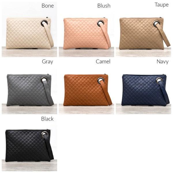 Quilted Wristlet Clutch - Happily Ever Atchison Shop Co.