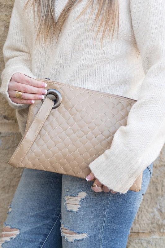 Quilted Wristlet Clutch - Happily Ever Atchison Shop Co.