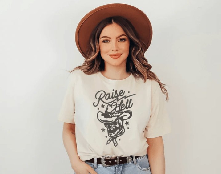 Raise Hell Graphic Tee - Happily Ever Atchison Shop Co.