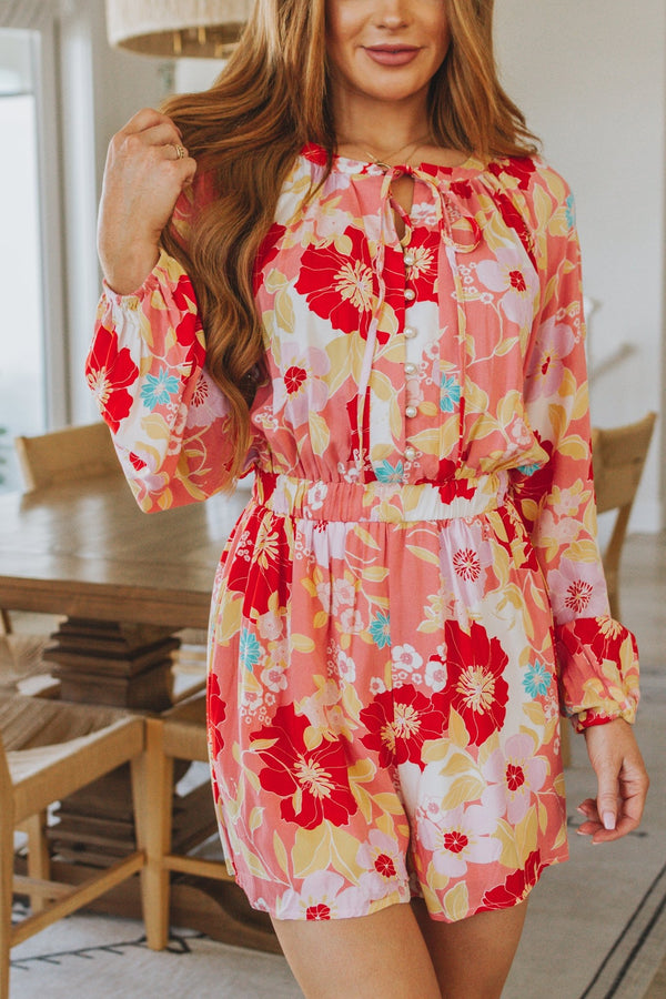 Rare Beauty Floral Romper - Happily Ever Atchison Shop Co.