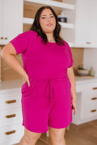 Real Cozy Romper in Magenta - Happily Ever Atchison Shop Co.