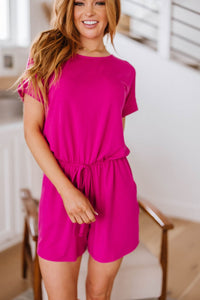 Real Cozy Romper in Magenta - Happily Ever Atchison Shop Co.