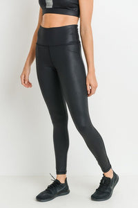 RED Foil Highwaist Leggings - Happily Ever Atchison Shop Co.