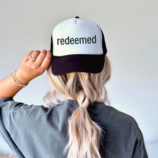 Redeemed Embroidered Hat - Happily Ever Atchison Shop Co.