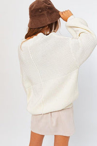 Ribbed Knitted Sweater - Happily Ever Atchison Shop Co.