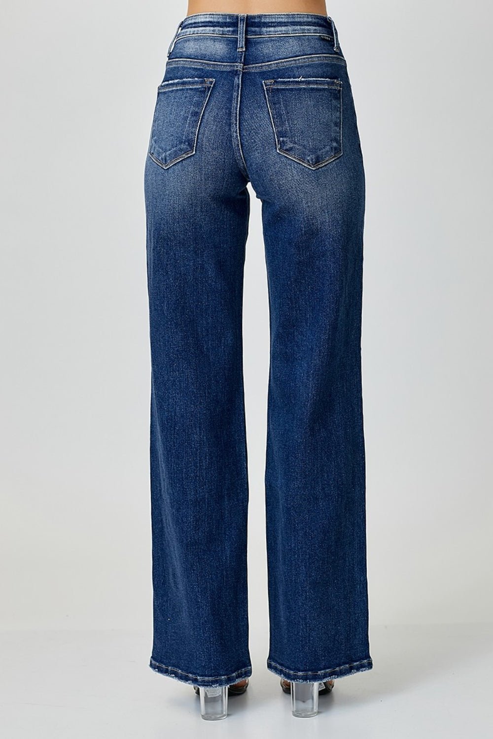 RISEN Mid Rise Straight Jeans - Happily Ever Atchison Shop Co.