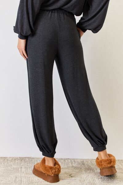 RISEN Ultra Soft High Waist Drawstring Lounge Joggers - Happily Ever Atchison Shop Co.