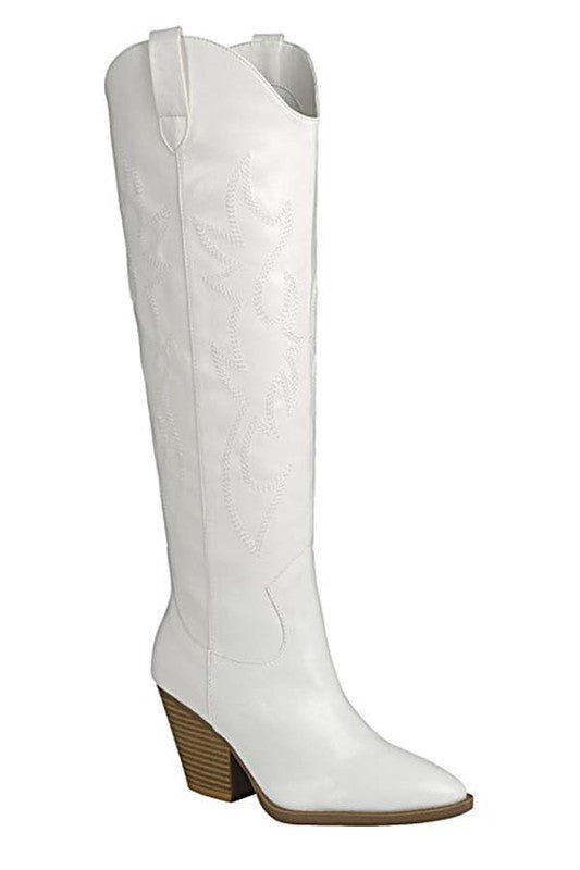 RIVER - 17 - KNEE HIGH WESTERN BOOT - Happily Ever Atchison Shop Co.